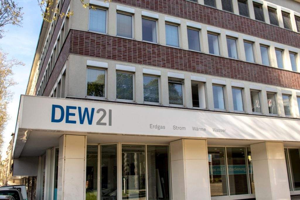 Ein Bürogebäude der DEW21 in Dortmund.